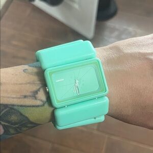 Mint Green Nixon Watch